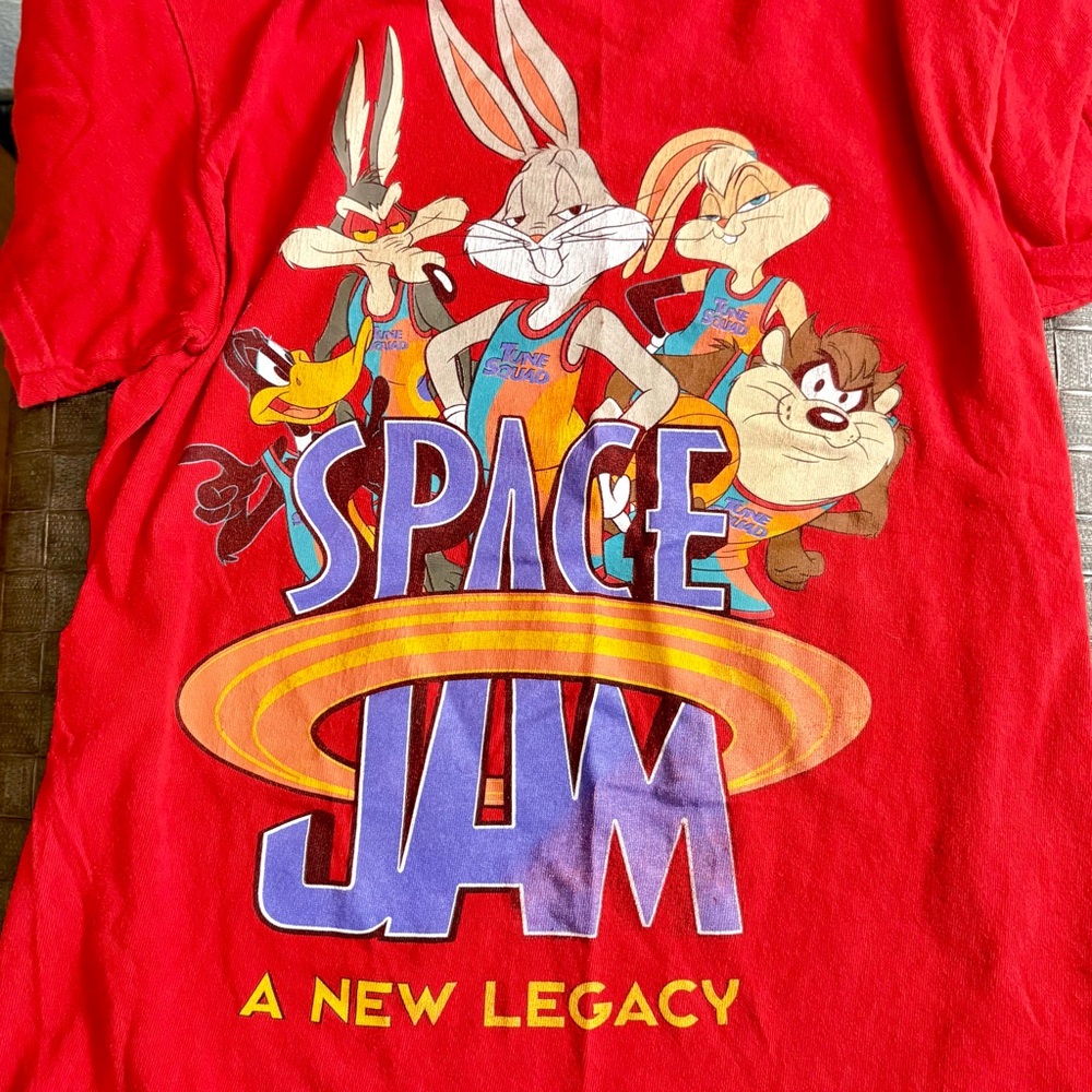 Vintage 97 Space Jam tee shirt looneytunes#basketball!#Y2K#90s#90smovie#cartoon